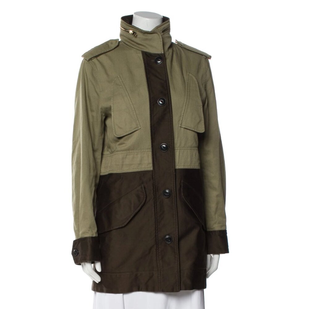 Rag & Bone Green Colorblock Cotton Utility Jacket - 4